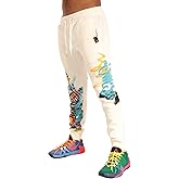 SCREENSHOT Mens Urban NYC Graffiti Hip Hop Fleece Pants Active Fashion Drawstring Sweatpants Bottoms