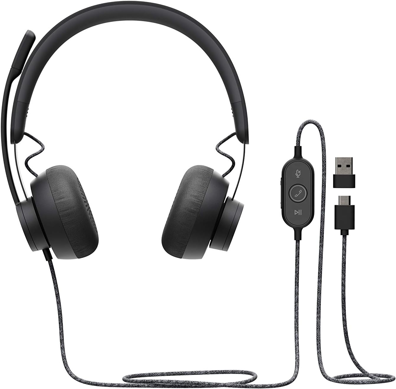 Logitech Zone Wired UC - GRAPHITE - EMEA, Black, 1