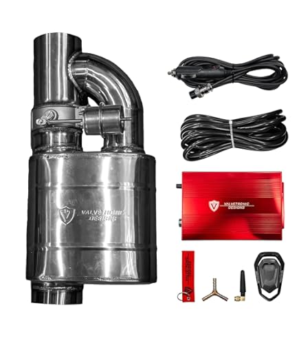 Wireless Remote Exhaust Cutout Controller Box – Compatible With Universal Electric Exhaust Valves, Deep Or Quiet Sound On Demand