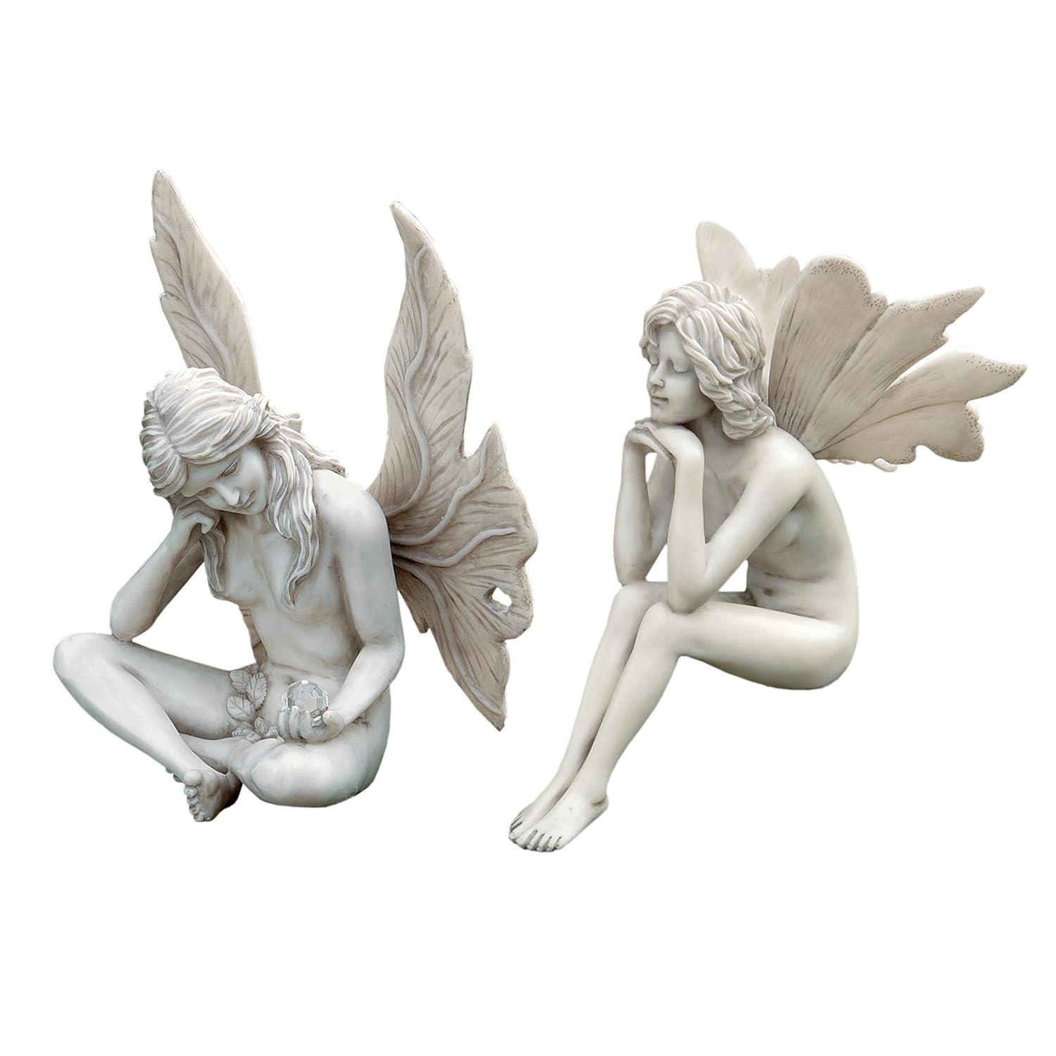 Design Toscano The Secret Garden Fairy Statues, cm, Polyresin, Antique