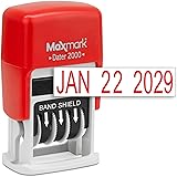 MaxMark Dater 2000 Self Inking Date Stamp - Red