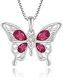 Vemhel Butterfly Necklace 925 Sterling Silver