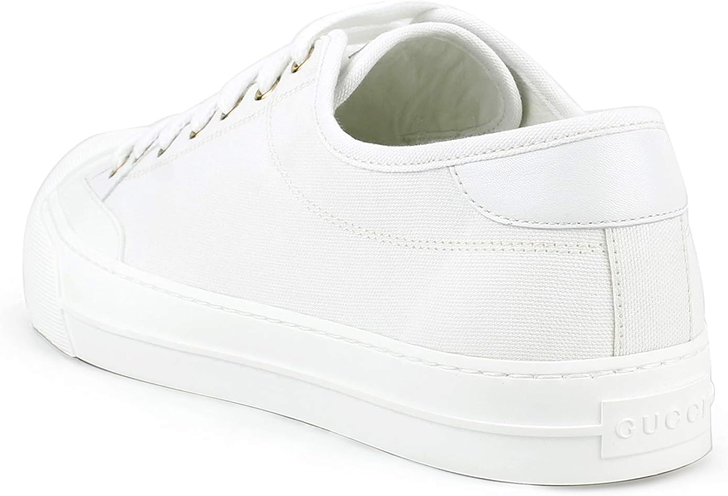 gucci white canvas shoes
