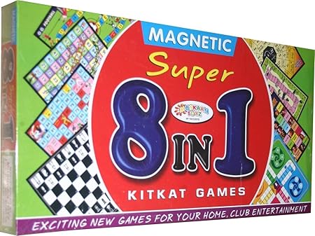 PagalPanti 8-in-1 Magnetic Board Game (Multicolour)