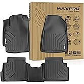 MAXPRO Floor Mats Custom Fit for 2019-2024 Kia Forte | 1st & 2nd Row Complete Set | Heavy Duty All Weather Waterproof Floor Liners