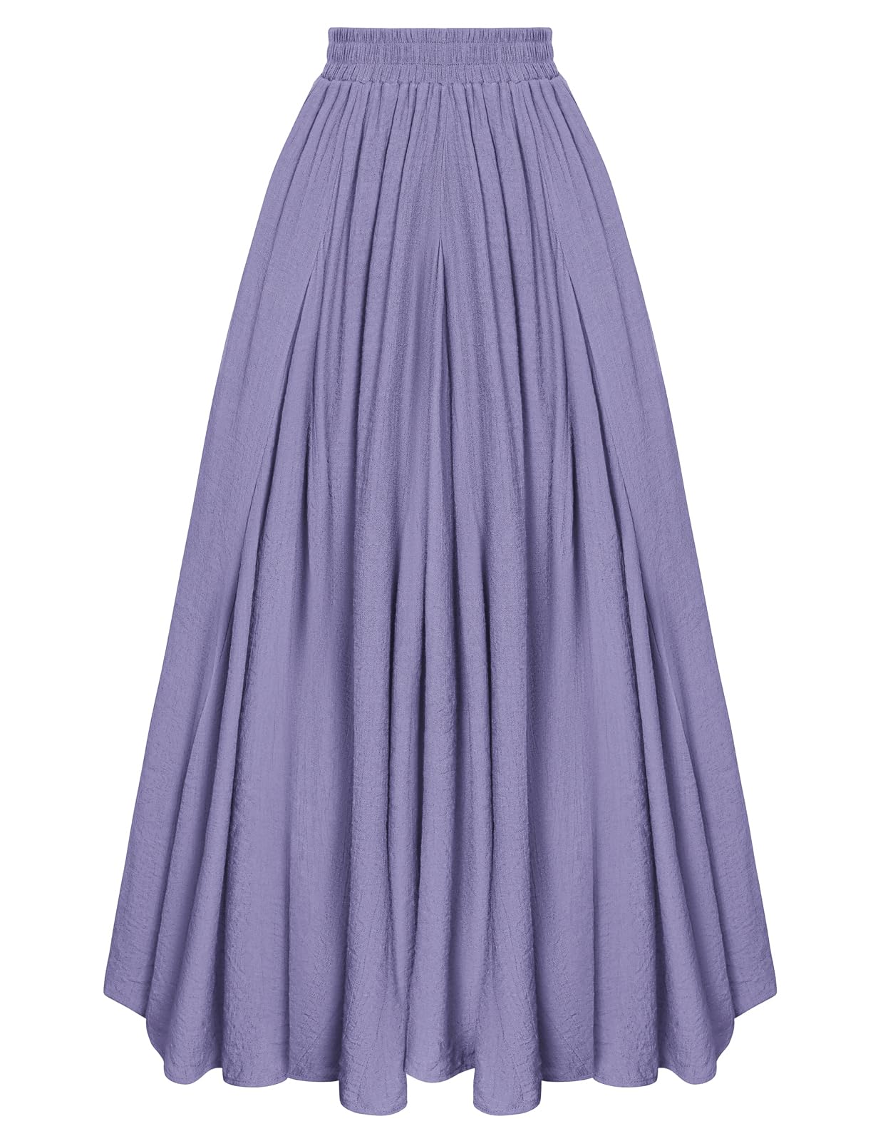Long Skirts for Women Flowy Casual A Line Summer Maxi Skrits Lavender L Image