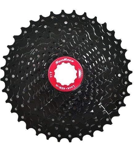 Cassetta SunRace CSM990 9 Velocità 11-40 Denti | Per MTB, Nera, Leggera In Alluminio