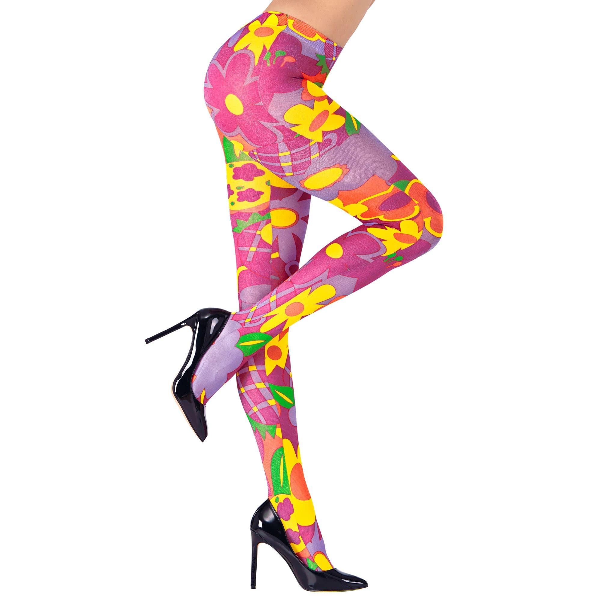 Pantyhose Flower Power 2Cols Asstd Accessory for Lingerie Fancy Dress