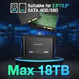 FIDECO Docking Station 2 Bay SATA USB 3.0 HDD SSD Cloning 2.5 3.5 Inch view 4