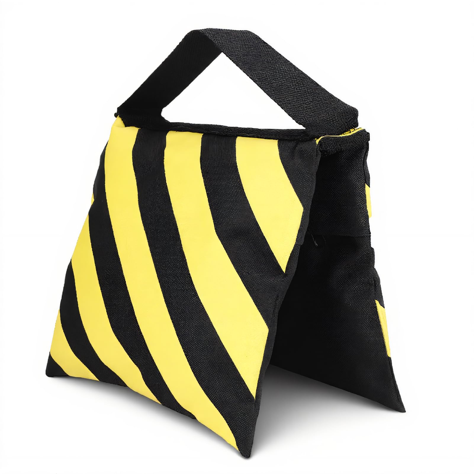 Dpofirs Yellow and Black Stripes Sand Bags for Studio Video Light Stands Tripod Boom Arms Heavy Duty Photography Video Stage Film Sandbag