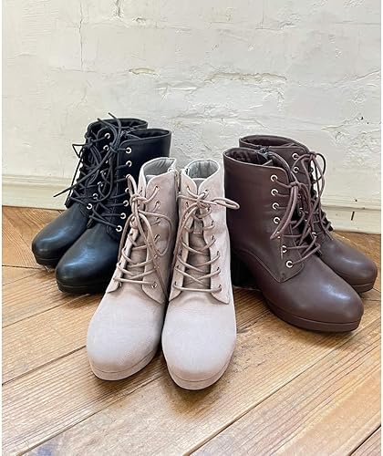 Amazon マジェスティックレゴン レースアップブーツ グレージュ Xl ファッションサンダル