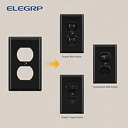 ELEGRP Duplex Receptacle Outlet Covers, 1-Gang