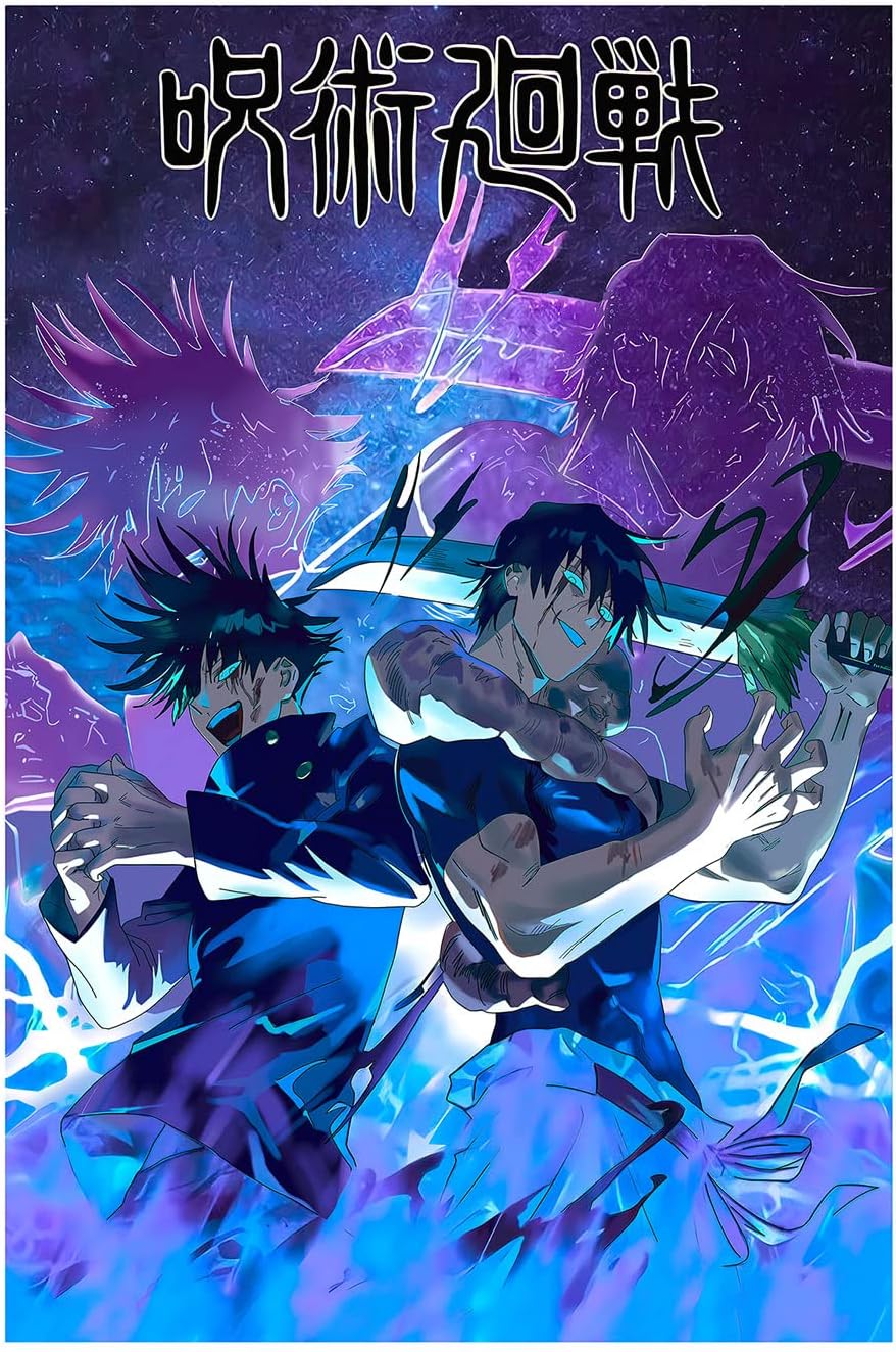 Wall Décor - Ukeclvd Fushiguro Megumi Fushiguro Touji Poster Japan Manga Personality Anime Decorative Painting Wall Art Canvas Posters Gifts 12x18 inch No Frame