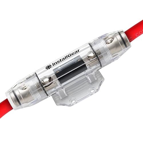 BOJACK Lot de 2 Porte-fusibles ANL à Coque Transparente 120A et 2 Fusibles ANL 120A 32 VCC pour BOJACK Lot de 2 Porte-fusibles ANL à Coque Transparente 120A et 2 Fusibles ANL 120A 32 VCC pour