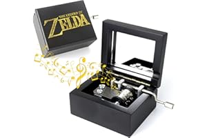 ROSIKING Wooden Music Box Hand Crank Classic Antique Carved Musical Boxes Christmas Birthday Valentine's Day Gifts Plays The Legend of Zelda