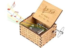 Biscount The Titanic Music Box Toy My Heart Will Go On Antique Carved Hand Crank Wooden Musical Box Toy