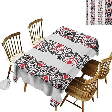 Amazon ファッションテーブルクロス プリミティブカントリー スターフィギュア ビッグドット レトロ アメリカ国旗 インスピレーションアート スカーレット ネイビーブルー クリーム 家族などに最適 60x84 Inch テーブルクロス オンライン通販