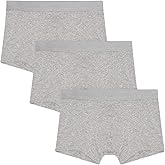 Organic Basics Men's Core 3" Organic Cotton Boxer Trunk Underwear 3-Pack, Grey Melange/Grey Melange/Grey Melange, X-Large
