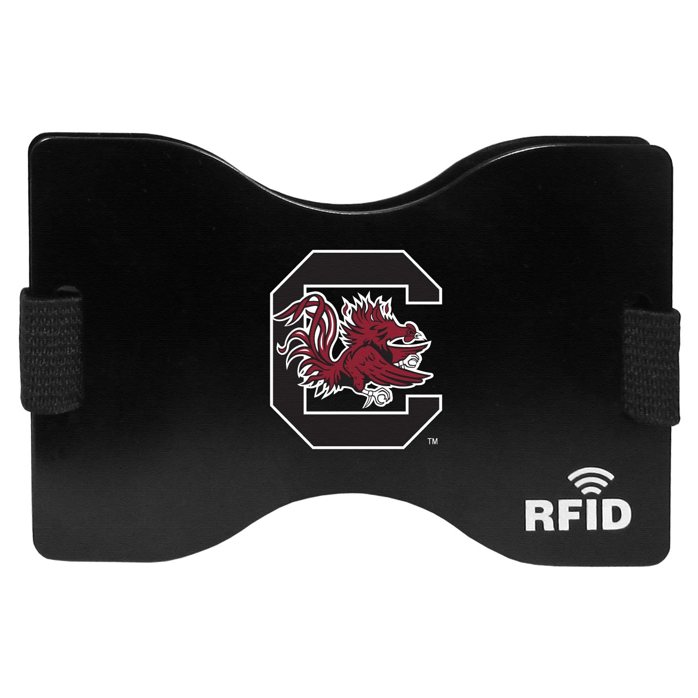 NCAA South Carolina Fighting Gamecocks Unisex Siskiyou SportsRFID Wallet, Black, One Size