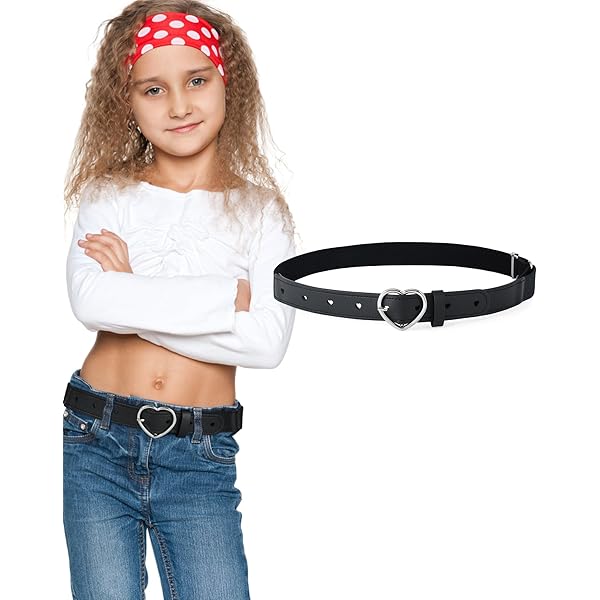 Amazon.com: Andibro Heart Elastic Waist Belts for Girls