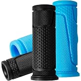 4 PCS Kids Bike Handlebar Grips | Black + Color Combo | 8 Options | Non-Slip 22.2mm 90mm Bicycle Grips for Kids Bikes &amp; Scooters