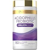 Carlyle Acidophilus Probiotic for Women &amp; Men's Digestive Health | 2 Billion CFU | 180 Quick Release Capsules | Non-GMO &amp; Gluten Free