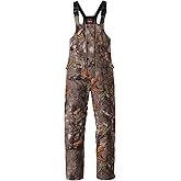 NEW VIEW Insulated Hunting Bibs for Men, Silent Camo Bibs with Fleece Lining, Water-Resistant Winter Hunting Overalls