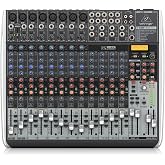 Behringer XENYX QX2222USB Premium 22-Input 2/2-Bus Mixer with XENYX Mic Preamps and Compressors, Klark Teknik Multi-FX Processor, Wireless Option and USB/Audio Interface