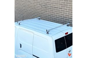 VANTECH 2 Bar Rack System for The Transit Connect 2010-13, NV200 or Chevy City Express Silver