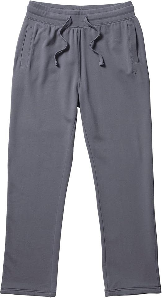 Cotton Traders Unisex Loopback Drawcord Jogger Pants 31" Steel XXXX