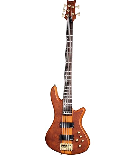Amazon.com: Schecter Stiletto Studio 4 Bass Guitar - Honey Satin
