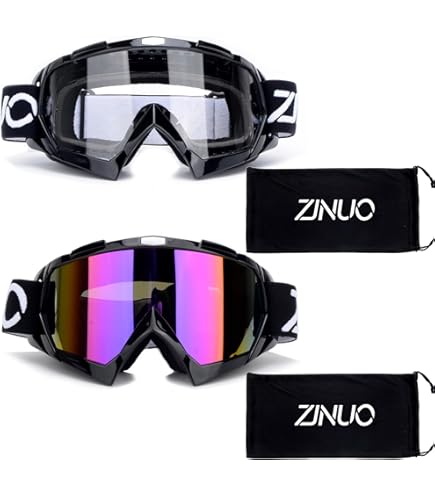 CRG Sports Motocross ATV Dirt Bike Off Road Racing Goggles ORANGE T815 7 6 T815 7 6 Parent Multi Color Lens Red Frame - View #12