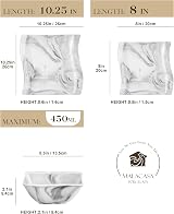 MALACASA Flora 18-Piece Marble Grey Square Dinner Set for 6 Porcelain Microwave view 2