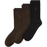 POLO RALPH LAUREN Women's Classic Flat Knit Socks 3 Pack