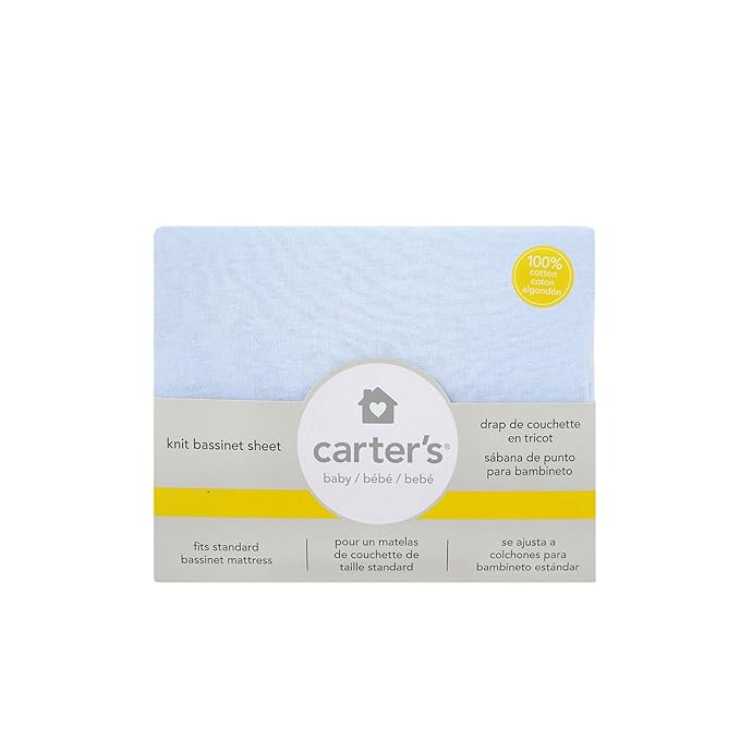 carters easy fit jersey bassinet sheet
