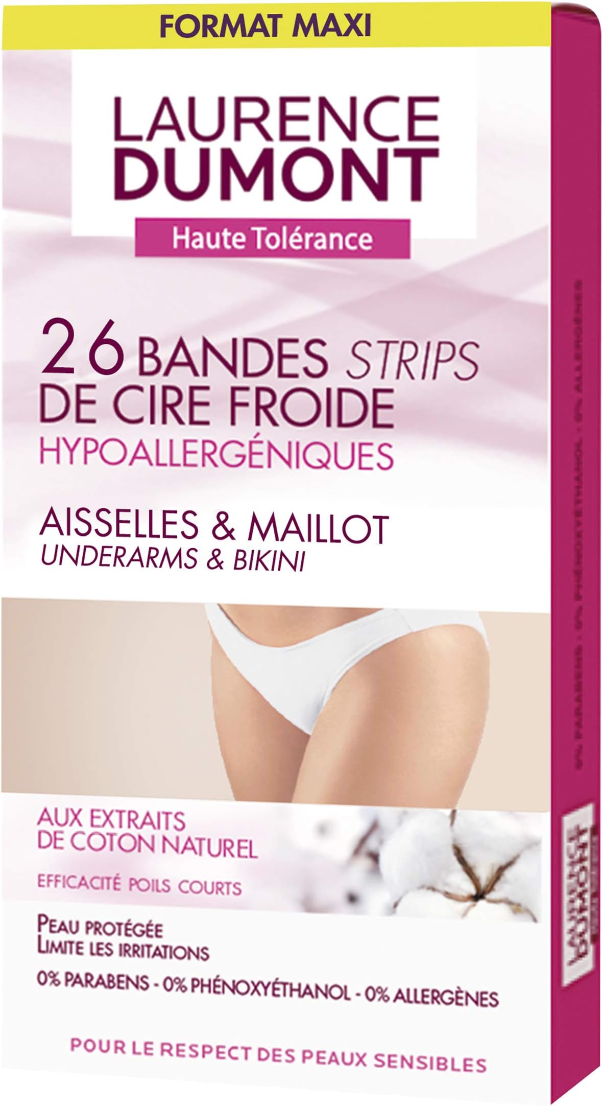 LAURENCE DUMONT BANDAS DEPILATORIAS AXILAS/INGLES 26 UNIDADES