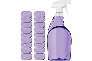 Splash Spray Cleaner Bottle with 18PCS Cleaning Tablets, Multi Purpose Kitchen Cleaner Spray for Oven Kitchen Bathroom Splash