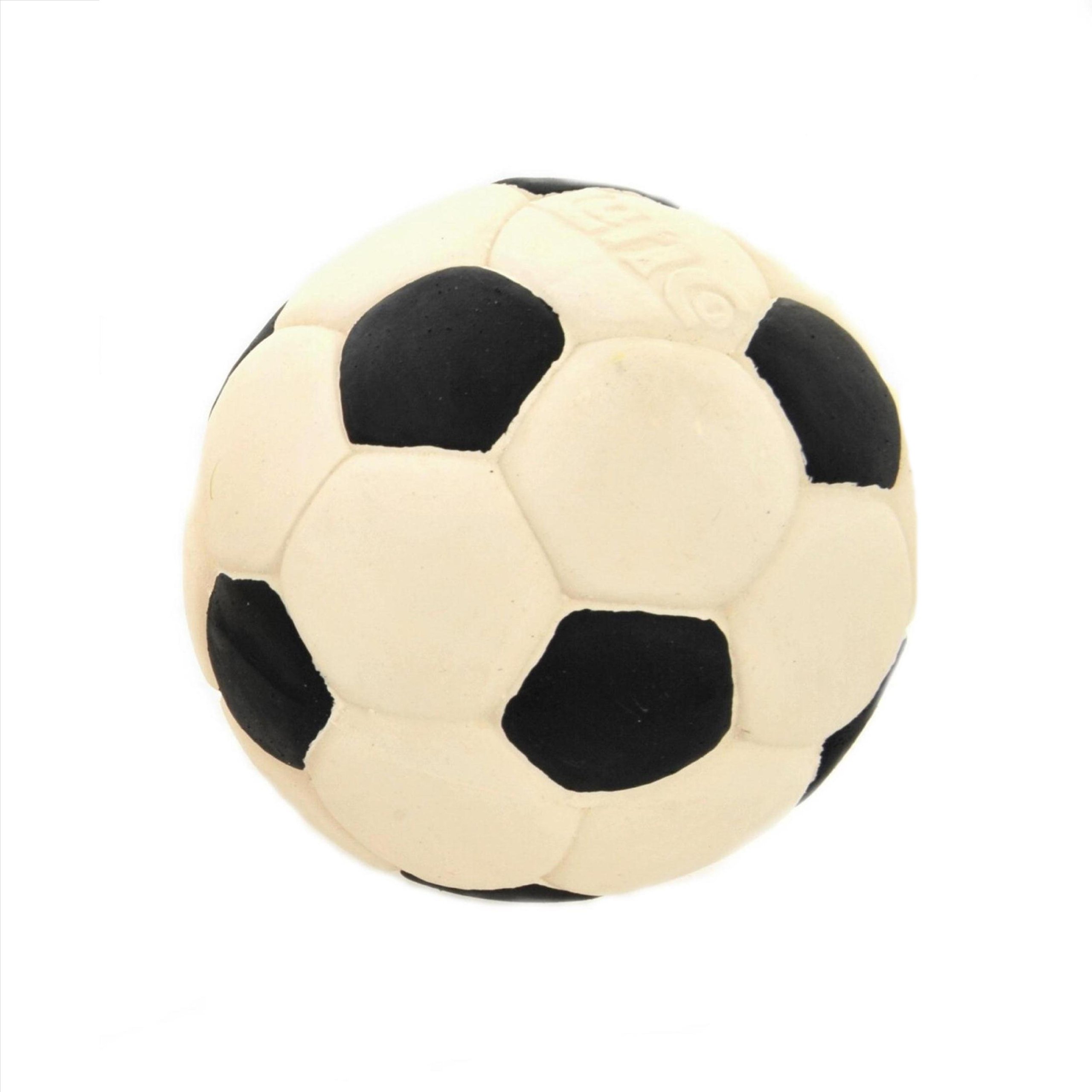 LANCO Natural rubber catch and fetch pet toy Football, Large, ideal for large dogs