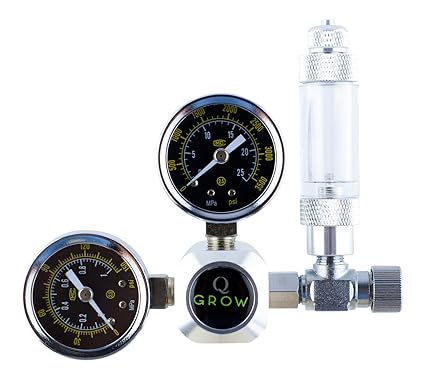 Q-Grow CO2 Druckminderer Regulator für Aquarium Aquaristik mit Blasenzähler