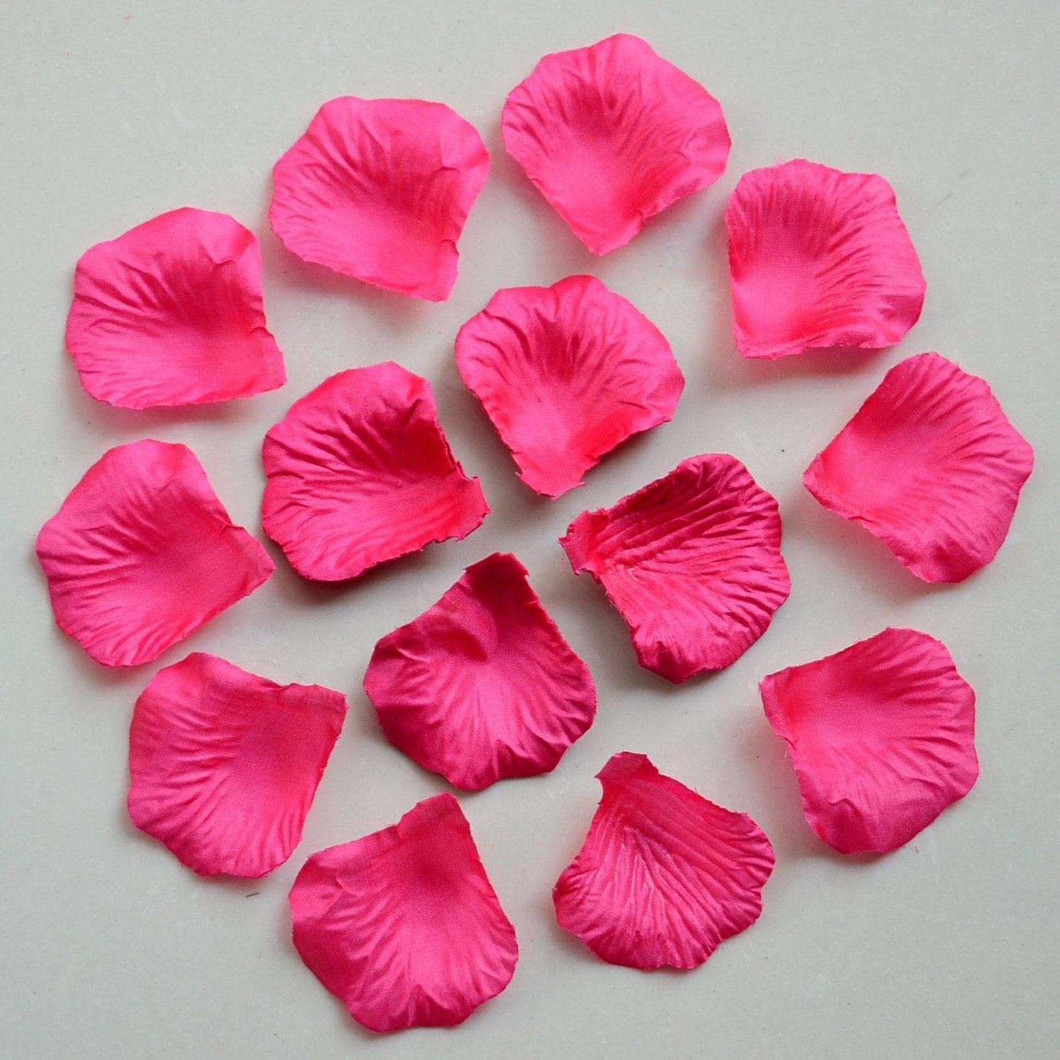 5000pcs Hot Pink Silk Rose Petals Mother’S Day Wedding Confetti Anniversary Table Decorations Christening Flowers Scatter