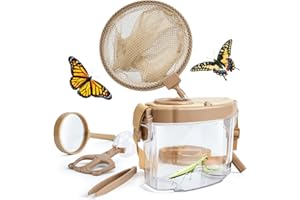 Montessori Mama Kids' Bug Catching Kit - Complete Insect Exploration Set with Habitat, Extendable Net, Magnifying Tools & Carry Strap - Educational Outdoor Adventure Gift