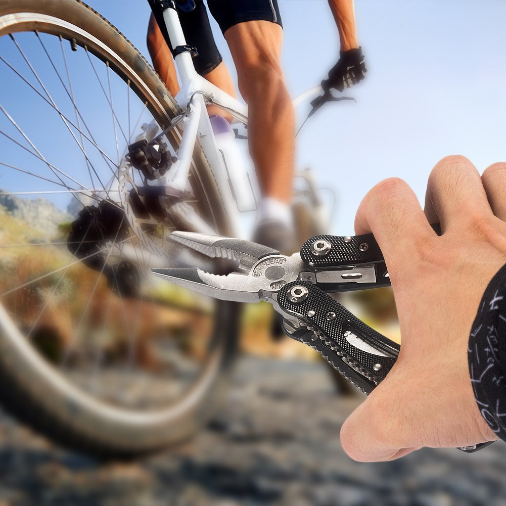 Bogo Arty 13-in-1 Folding Multi Function Plier Kits Stainless Steel Knife Tool with Screwdriver Set