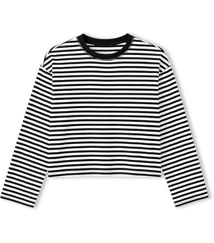 Amazon.com: KOSUSANILL Striped Long Sleeve Shirt Women Oversized