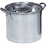 IMUSA USA Stainless Steel Stock Pot 20-Quart, Silver