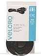 VELCRO Brand One Wrap Thin Ties, Black, 8 x 1/2-Inch, 100 Count (91140)