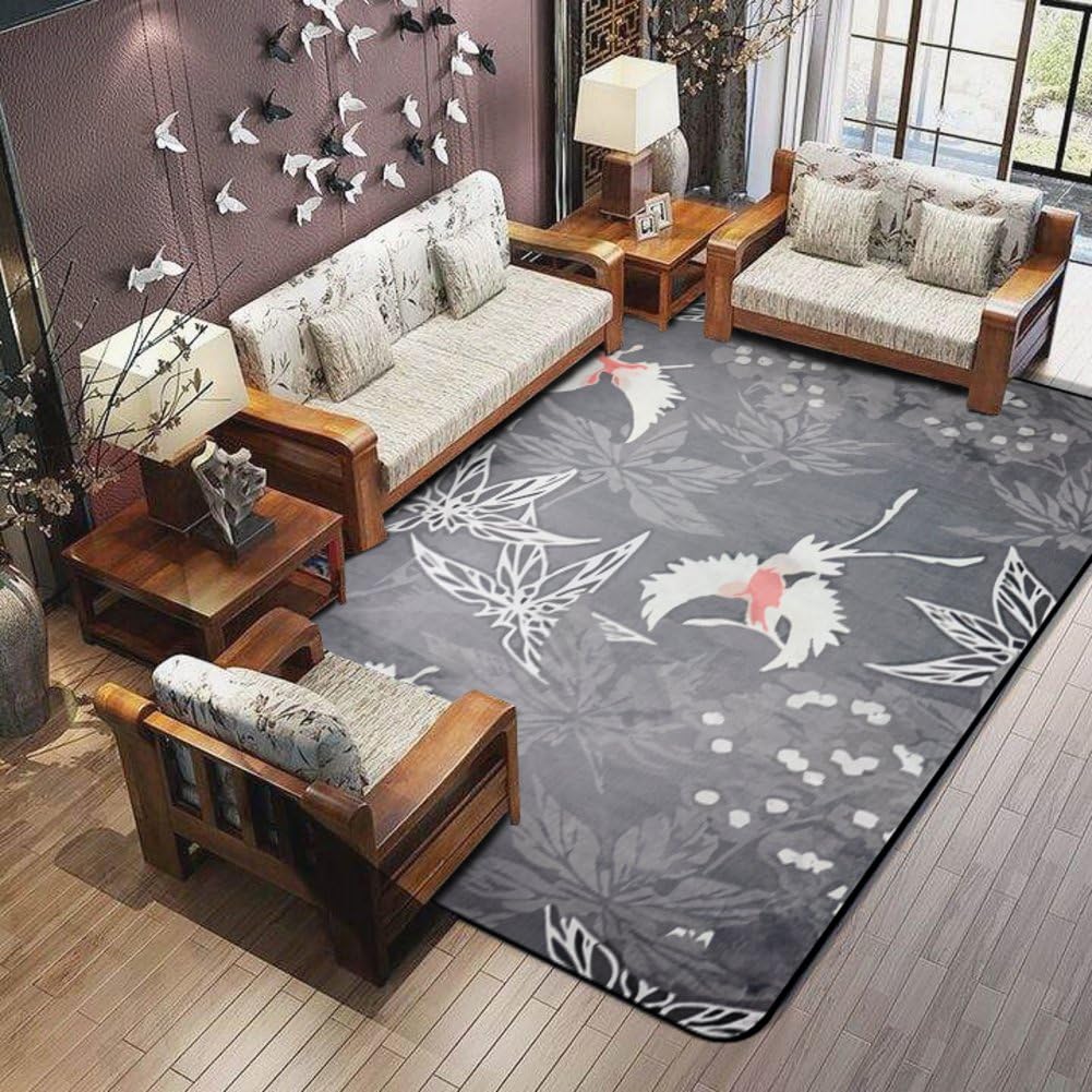 OSJCYASBZ European carpet china wind carpet modern chinese style rug living room,bedroom,bedside wall-to-wall carpet-D 180x180cm(71x71inch)