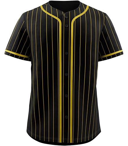 Amazon.com: Custom Pinstripe Baseball Jersey, Stitched Printed