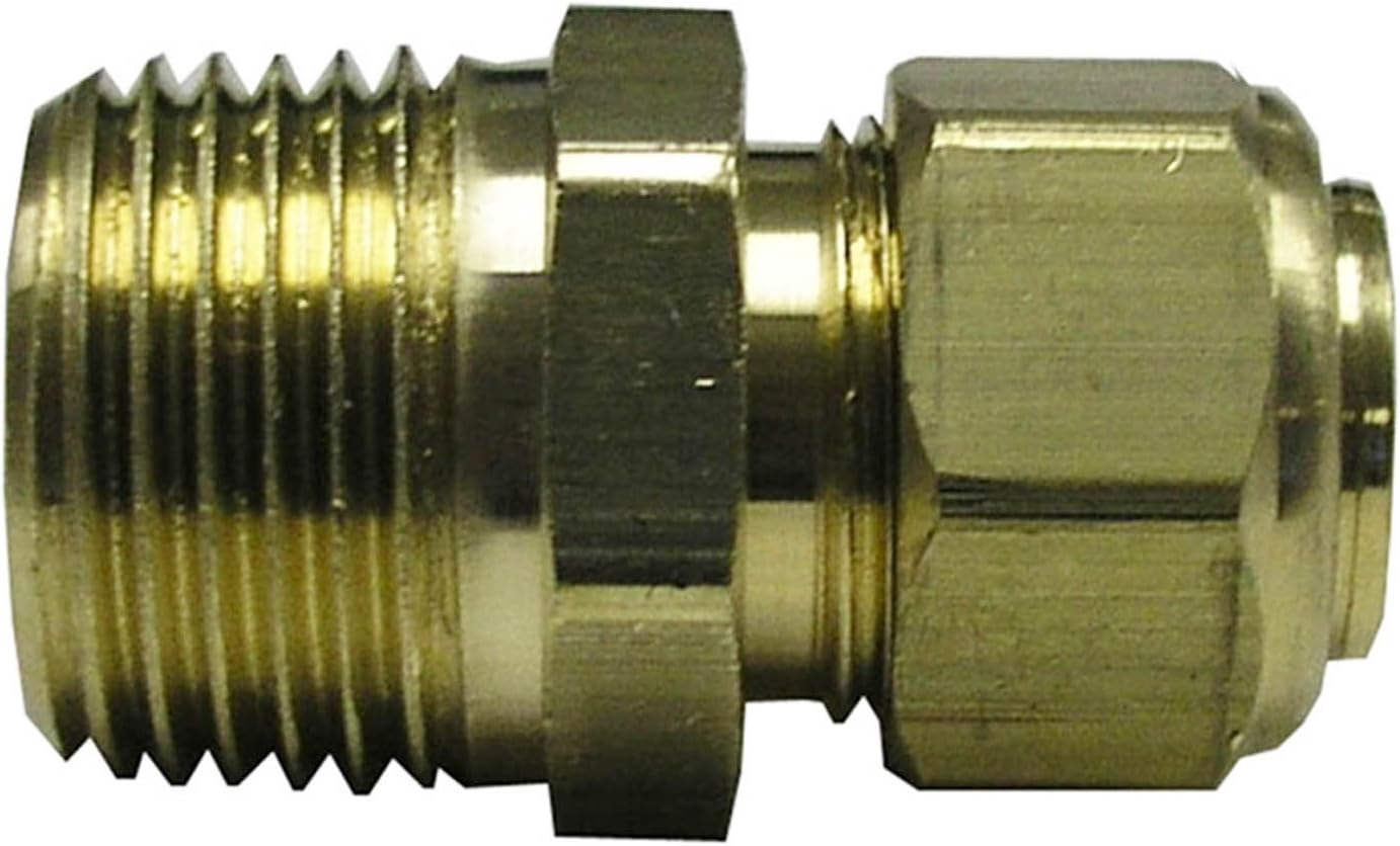 Watts LFA122 Compression Male Adapter, 3/8Inch OD x 1/4Inch MIP