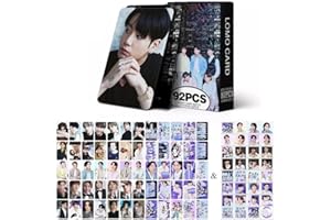 SCISSH 92PCS V JUNGKOOK Jimin JIN Suga J-HOPE RM 60pcs Photocards Greeting Cards Collection Mini Card Postcard Lomo Cards and 32pcs Stickers (b.t.s)