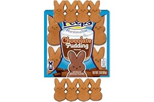 Easter Marshmallows Chocolate Pudding Flavored Marshmallow Bunnies – Limited Edition 8 Count Easter Basket Candy